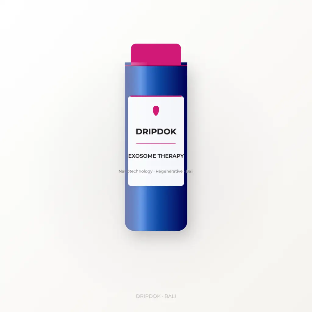 DRIPDOK Exosome Therapy vial - cellular nanotechnology regenerative medicine Bali