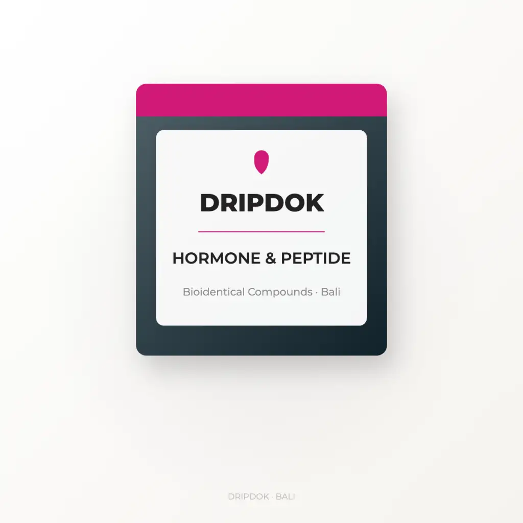 DRIPDOK Hormone and Peptide compound box - bioidentical hormone therapy Bali
