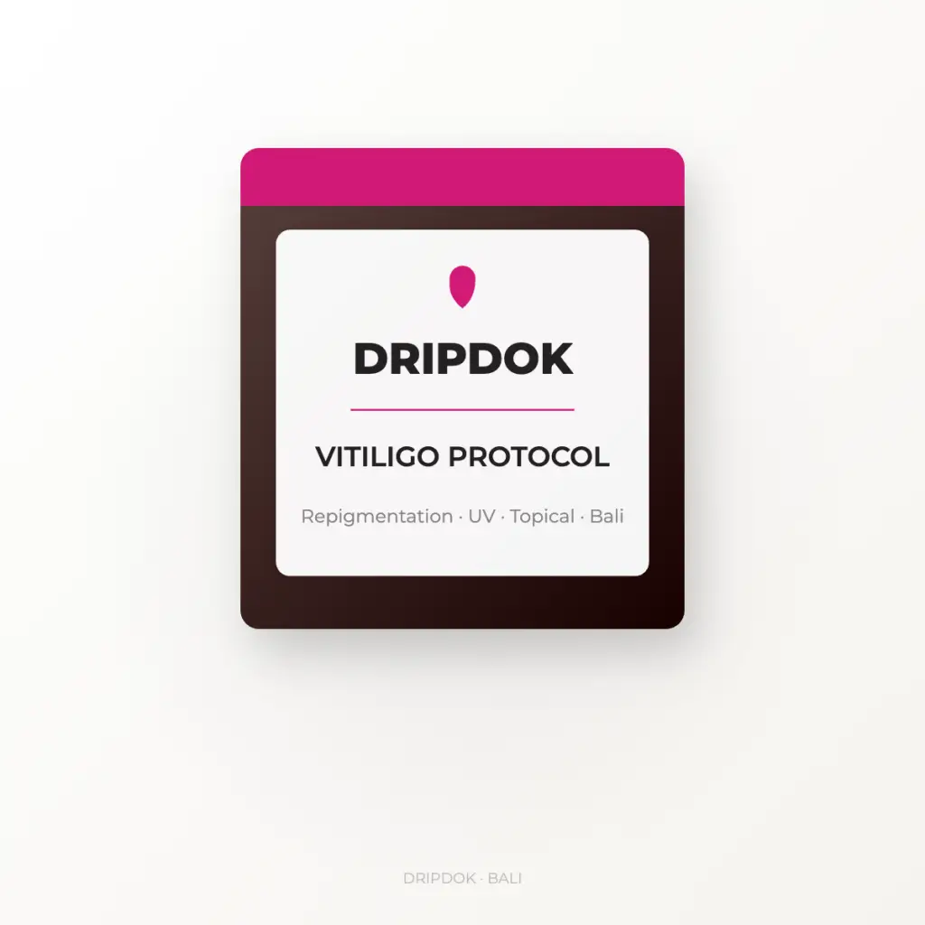 DRIPDOK Vitiligo Protocol treatment box - repigmentation UV therapy Bali